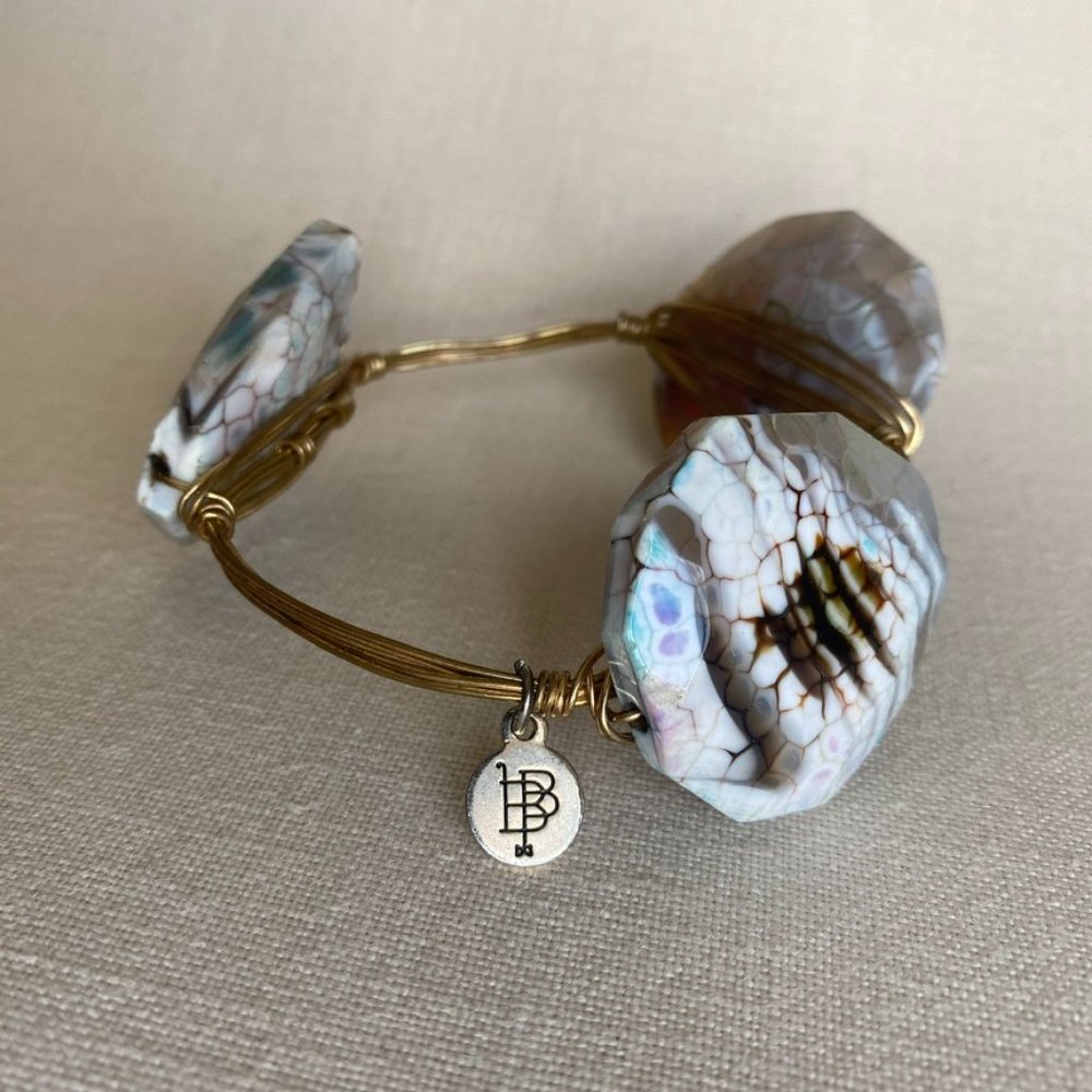 Bourbon & Bowties Large Stone Bangle